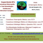 Coupon Sconto 2018 Consulenze Naturopatia e Test intolleranze alimentari a Roma!